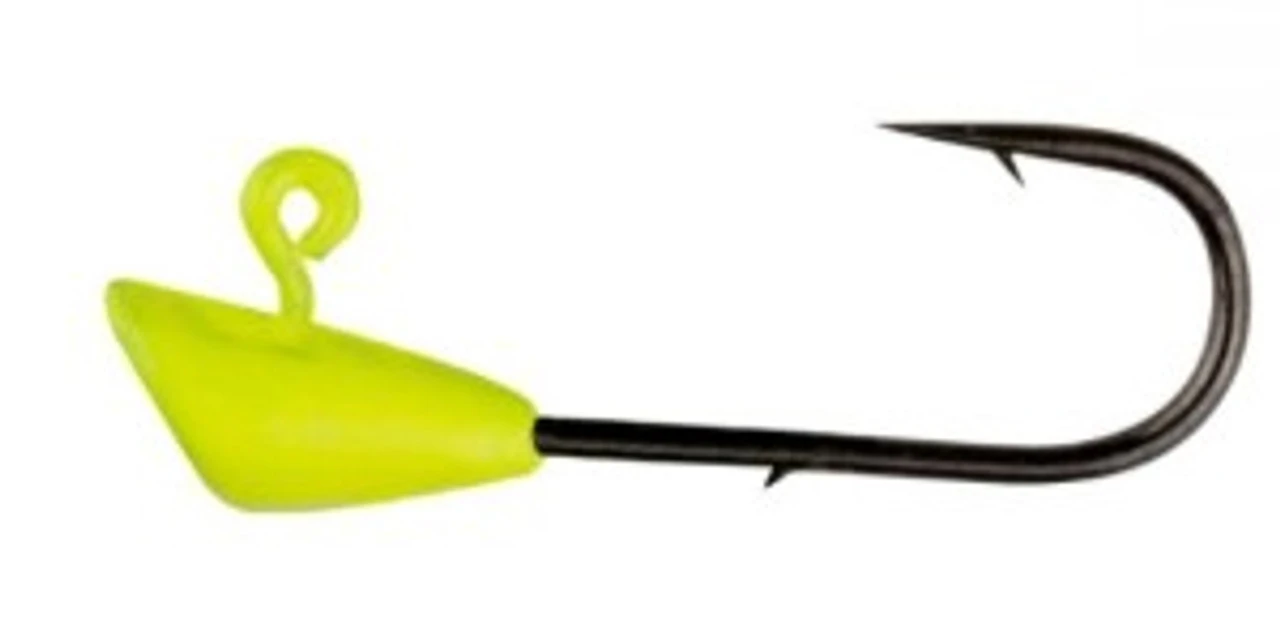 Leland Lures Trout Magnet Jig Heads-1/64oz 5pk - Chartreuse