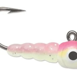 VMC LVJ Larvae Jig - Pink Chartreuse Glow