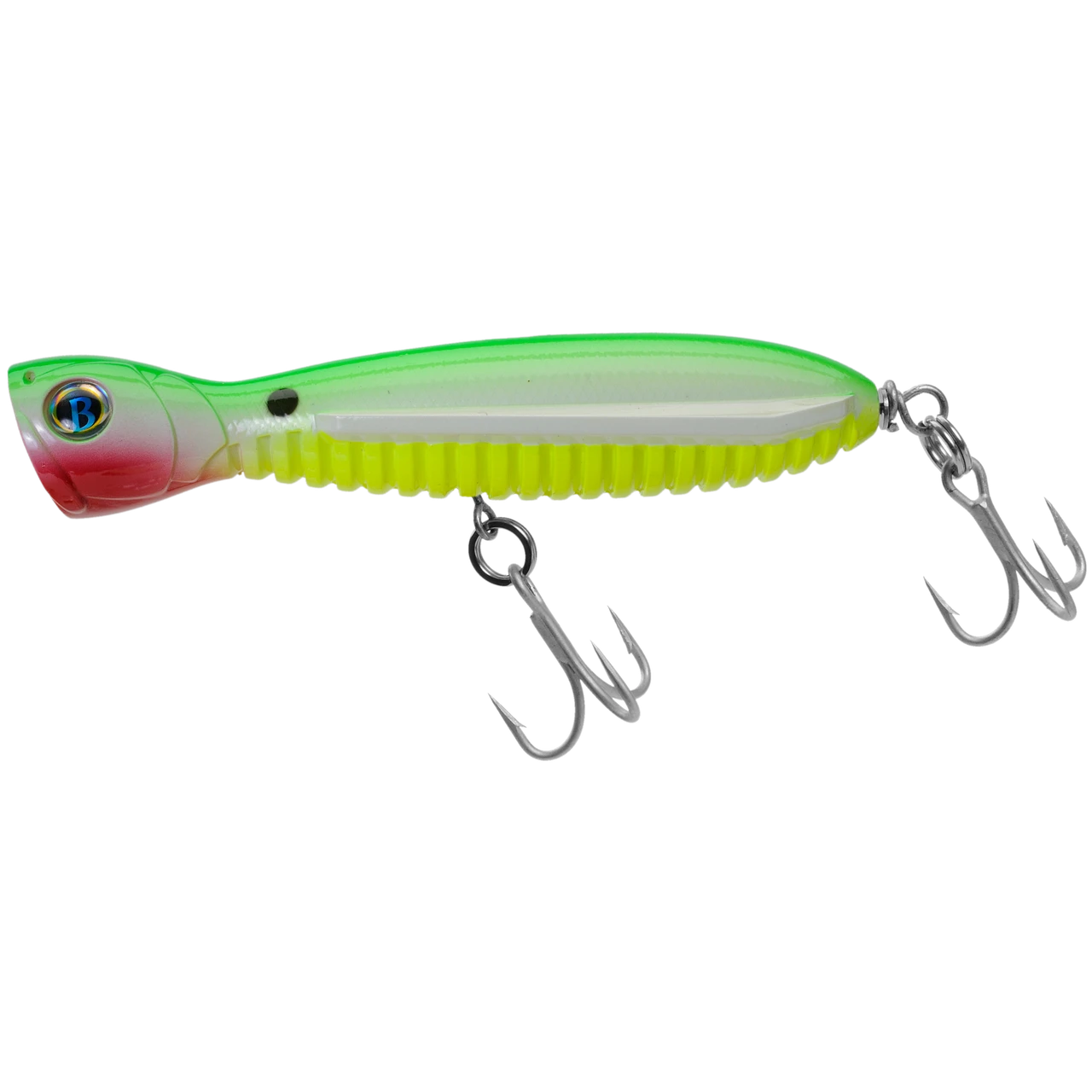 A Band Of Anglers OCEAN BORN™ FLYING POPPER 5.5" Lime Glow Chartreuse