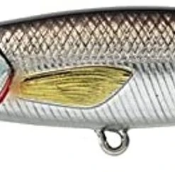 Live Target Rainbow Smelt Jerkbait Silver/Black 3 5/8" 5/16 Oz - Suspend