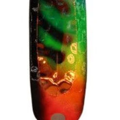 Michigan Stinger Spoons - SCORPION SIZE - XCH193TUV - Copper Hammered - Flo Nascar Trans UV