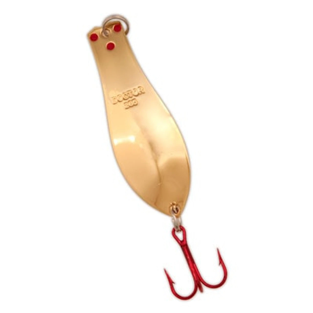 Yellow Bird - Premium Doctor Spoon With Red LazerSharp Hooks In (PM103) Copper - 2.5" 3/8oz