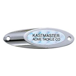Acme Tackle Kastmaster Spoons - 1/2OZ - Silver With Silver Flash Tape